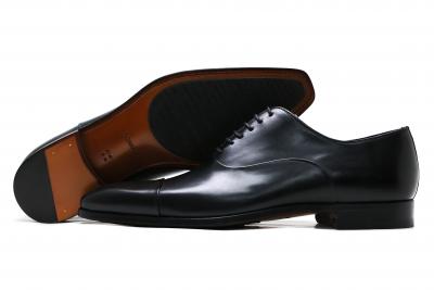 ドレス/ビジネスマグナーニ　革靴　ストレートチップ　ブラックEU45 27.5cm