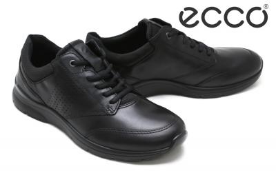 ECCO KYLE エコー レザー スニーカー ブラック 黒 革 靴 シューズ
